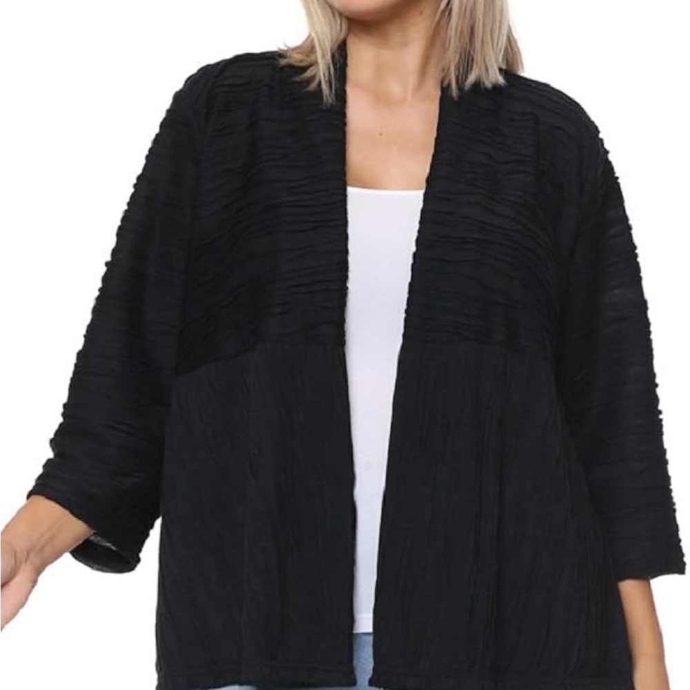 Plus Size Open Front Textured Cardigan Size 2x - image 1